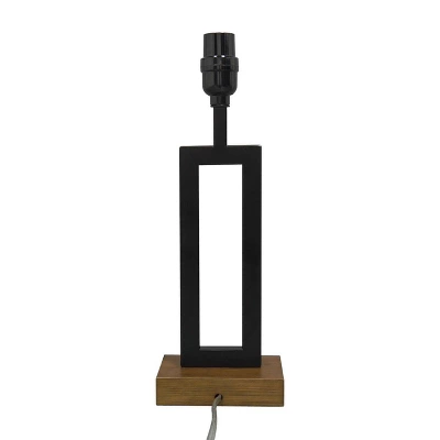 Weston Window Small Lamp Base Black - Threshold™: Modern Rectangle, No Assembly Required, ETL Listed 5 Weston Window Small Lamp Base Black - Threshold™: Modern Rectangle, No Assembly Required, ETL Listed - Image 5