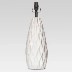 Faceted Ceramic Large Lamp Base White - Threshold™ -Threshold™ GUEST 048a6fec 999a 4be3 b619 5d35c87ec3f0