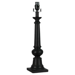 Column Large Lamp Base Black (Includes Energy Efficient Light Bulb) - Threshold™