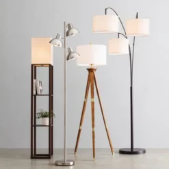 60"x16" Tripod Floor Lamp Oak Tone Wooden Finish - Threshold™: Elegant Standing Lighting, 3-Way Switch, UL Listed 15 60"x16" Tripod Floor Lamp Oak Tone Wooden Finish - Threshold™: Elegant Standing Lighting, 3-Way Switch, UL Listed -Threshold™ GUEST 12eb9924 86da 4a28 9eaa 3aaed057f6ef 1