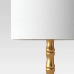 Large Bamboo Table Lamp (Includes LED Light Bulb) Brass - Threshold™ -Threshold™ GUEST 18044299 d5f2 42ac 836d b9503588291a