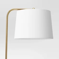 62"x14" New Traditional Downbridge Floor Lamp Brass - Threshold™: ETL Listed, Linen Shade, Metal Body -Threshold™ GUEST 233a1f2e b203 4144 8532 4ad1df9c962a 1
