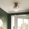 Globe Flush Mount Light Fixture Brass/White - Threshold™