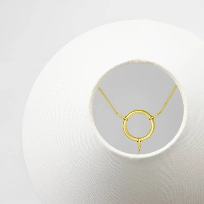 Taper Linen Lamp Shade White - Threshold™ Designed With Studio McGee 3 Taper Linen Lamp Shade White - Threshold™ Designed With Studio McGee - Image 3