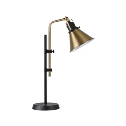 Black Metal Adjustable Table Lamp With Bronze Finish - Threshold™: ETL Listed, Metal Shade, 1-Way Socket Switch -Threshold™ GUEST 59f77d6e a5d2 4145 a8c5 2fea13691de9