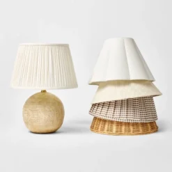 Round Faux Wood Lamp Base Brown - Threshold™ Designed With Studio McGee 9 Round Faux Wood Lamp Base Brown - Threshold™ Designed With Studio McGee -Threshold™ GUEST 64e55bef fd98 4da8 8608 17cd78b2c29f