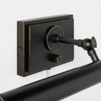 Wall Plug-in Sconce Black - Threshold™ Designed With Studio McGee: Integrated LED, Iron Shade, ETL Listed, Modern Decor 3 Wall Plug-in Sconce Black - Threshold™ Designed With Studio McGee: Integrated LED, Iron Shade, ETL Listed, Modern Decor - Image 3