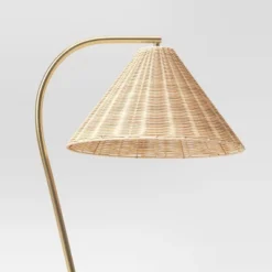 Gooseneck Floor Lamp With Natural Shade - Threshold™ -Threshold™ GUEST 88390ce5 6f99 4759 8590 a08074c6f149 1