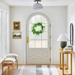 Threshold™ 37 Scalloped Semi-Flush Mount Ceiling Light - Threshold™ Designed With Studio McGee