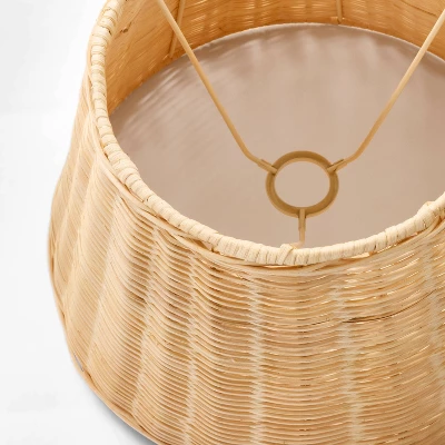 Wicker Lamp Shade Brown - Threshold™ Designed With Studio McGee 3 Wicker Lamp Shade Brown - Threshold™ Designed With Studio McGee - Image 3