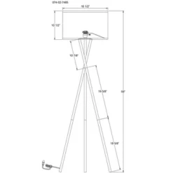 59"x18.5" Modern Tripod Floor Lamp Natural - Threshold™: Linen Shade, Metal Body, ETL Listed, 3-Way Switch 5 59"x18.5" Modern Tripod Floor Lamp Natural - Threshold™: Linen Shade, Metal Body, ETL Listed, 3-Way Switch -Threshold™ GUEST af2274ab cf92 46af 9c12 476a0f182fd4