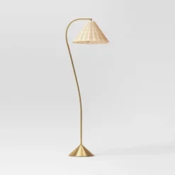 Gooseneck Floor Lamp With Natural Shade - Threshold™ -Threshold™ GUEST b1fa38ad 81d6 4be4 bf88 c44b8076131e 1