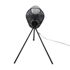 Diamond Tripod Floor Lamp Black With Rattan Shade (Includes LED Light Bulb) - Threshold™: Nautical Standing Illumination -Threshold™ GUEST b352a645 7f58 495b bb4e e0909b09c093
