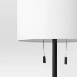 Reeded Metal Stick Lamp With Dual Socket Black (Includes LED Light Bulb) - Threshold™ 5 Reeded Metal Stick Lamp With Dual Socket Black (Includes LED Light Bulb) - Threshold™ -Threshold™ GUEST b7442996 e33d 4f96 9677 a48d42ef5a1d