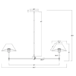 Metal Two Arm Shaded Chandelier Ceiling Light Black - Threshold™ Designed With Studio McGee 7 Metal Two Arm Shaded Chandelier Ceiling Light Black - Threshold™ Designed With Studio McGee -Threshold™ GUEST b7f1cfdd a67e 4445 8a17 70e0130b9351