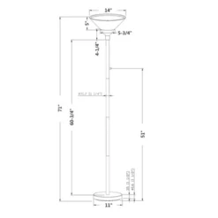 Torchiere Floor Lamp With Glass Shade - Threshold™ -Threshold™ GUEST c7fec30d 8931 49bc 9a02 88a2579d0c38