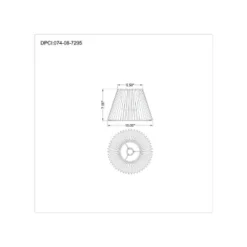 Small Pleated Lamp Shade White - Threshold™: Empire Shape, Cotton/Nylon, 7" H -Threshold™ GUEST cdc65132 59d3 474f b824 1eb935235c85