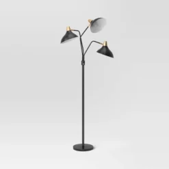 3-Head Floor Lamp Black - Threshold™ -Threshold™ GUEST d021391c d6a0 4691 8c04 2edeeeaa33be