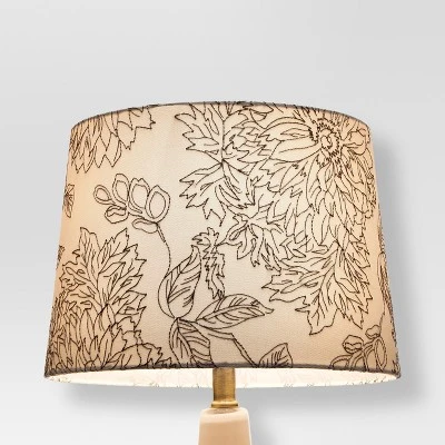 Toile Stitch Lamp Shade Shell - Threshold™: Linen Drum Slip Uno Fitter For Small Lamp Bases 1 Toile Stitch Lamp Shade Shell - Threshold™: Linen Drum Slip Uno Fitter For Small Lamp Bases