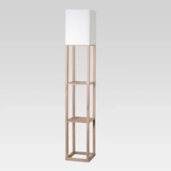 Alabaster Shelf Floor Lamp Light Brown - Threshold™ -Threshold™ GUEST df99c542 8aed 4400 b673 647729a83bd4