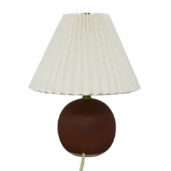 Oval Table Lamp With Pleated Shade (Includes LED Light Bulb) Red - Threshold™ Designed With Studio McGee -Threshold™ GUEST e5143a64 39d0 4be9 a866 b25ebc7adbda