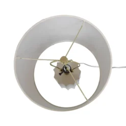 24.75"x13" Ribbed Ceramic Table Lamp Cream - Threshold™: Bedside, Nightstand, No Assembly Required -Threshold™ GUEST e95a39af 2643 48c1 bec3 ed7ac2811b44