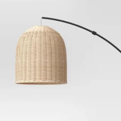Addison Arc Floor Lamp With Natural Rattan Shade - Threshold™ -Threshold™ GUEST f0a65e9b 915e 44cf b86d b7a12da8e8a2