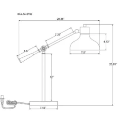 Crosby Schoolhouse Desk Lamp Black - Threshold™: Adjustable Stand, ETL Listed, Metal Shade, No Assembly Required 7 Crosby Schoolhouse Desk Lamp Black - Threshold™: Adjustable Stand, ETL Listed, Metal Shade, No Assembly Required -Threshold™ GUEST f1e5b1e8 2901 40b4 8e4d 879164dbd81b