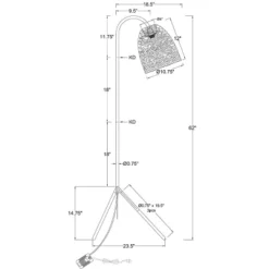 Seagrass Karina Tripod Floor Lamp Natural (Includes LED Light Bulb) - Threshold™ -Threshold™ GUEST fa096d0b a838 4d0b a832 096d3504be5d
