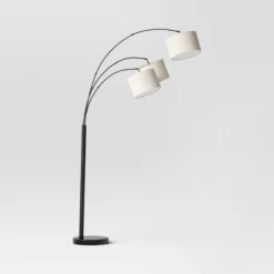 Avenal 3-Head Shaded Arc Floor Lamp Black - Threshold™ -Threshold™ GUEST fe123fcf 6ac6 48b7 bb18 feb836d7775f
